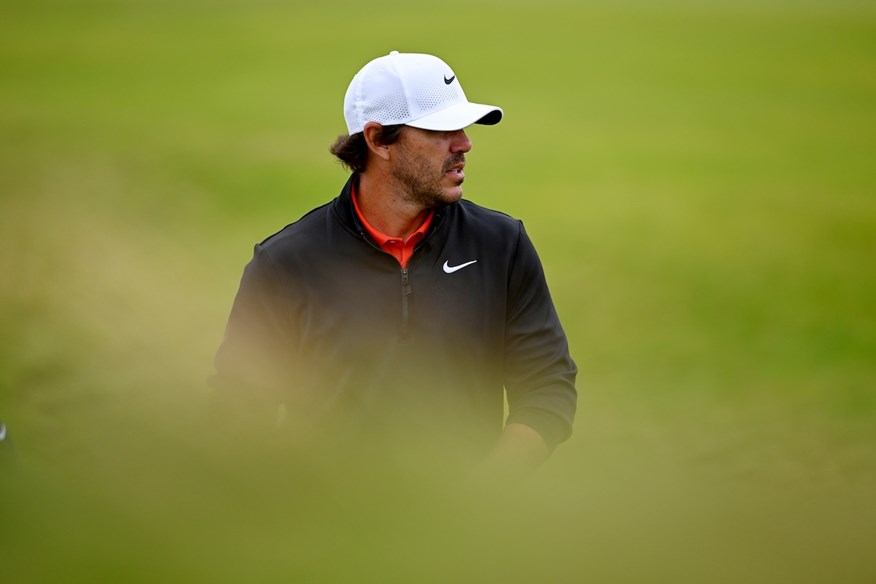 Brooks Koepka struggled with a knee problem at The Open.