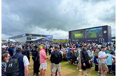 The spectator village at Royal Portrush