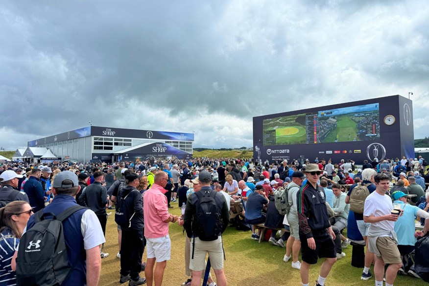 The spectator village at Royal Portrush