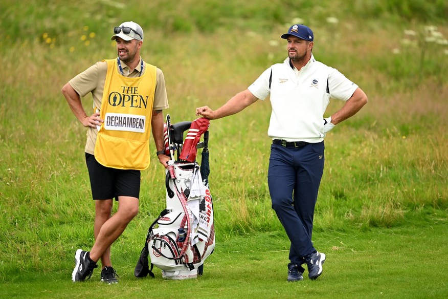 Bryson DeChambeau was put on the clock for slow play during the third round of The Open.