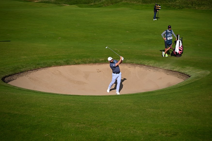 Tyrrell Hatton was separated from his caddie after finding a bunker at The Open.