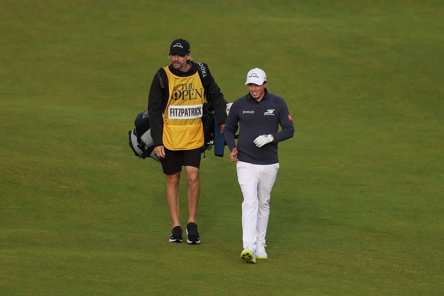 Matt Fitzpatrick and caddie Daniel Parratt