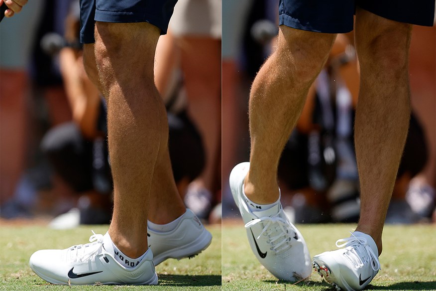 Scottie Scheffler uses Softspikes Tour Flex Pro spikes to maintain his stability