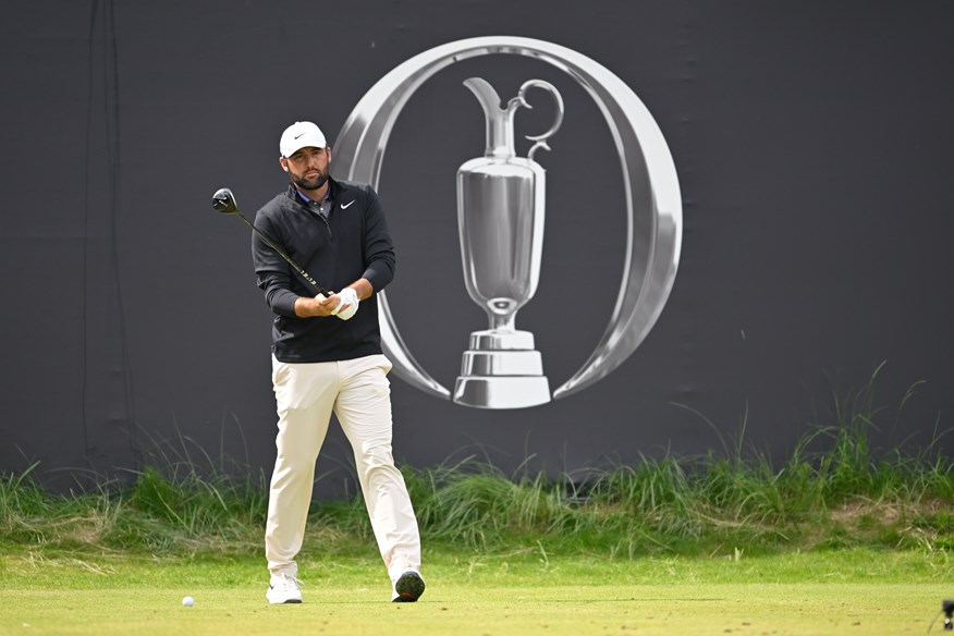 Scottie Scheffler using the TaylorMade Qi10 fairway wood at The Open