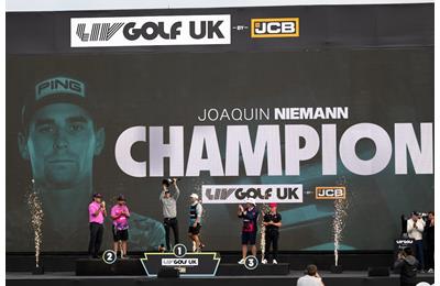 Joaquin Niemann took home the lion's share of the LIV Golf UK prize money