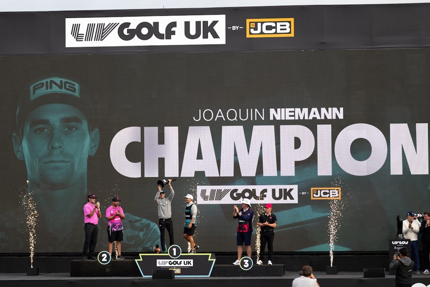 Joaquin Niemann took home the lion's share of the LIV Golf UK prize money