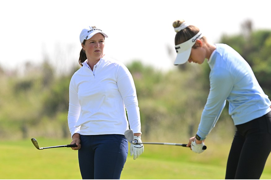 Nelly Korda was comprehensively beaten by Lottie Woad at the Scottish Open.
