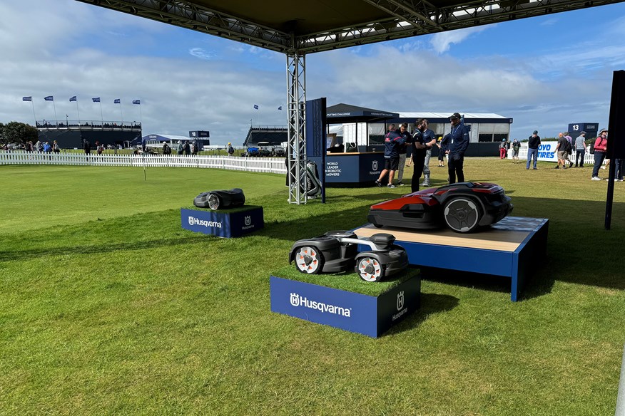 Robotic mowers on display at Royal Porthcawl