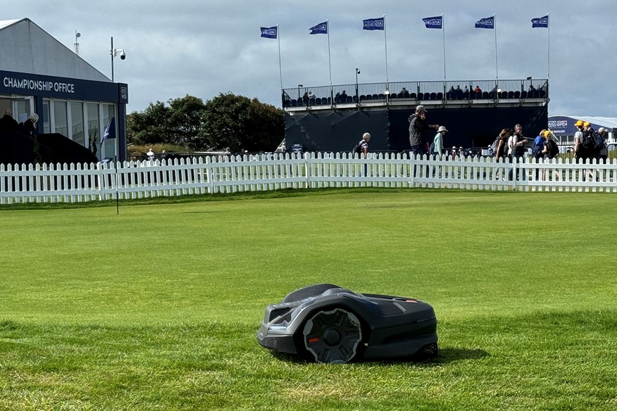 Robotic mowers on display at Royal Porthcawl