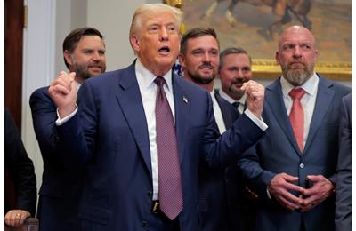 President Donald Trump hired Bryson DeChambeau and WWE legend Triple H as part of his team to work on the Presidential Council on Sports, Fitness and Nutrition.