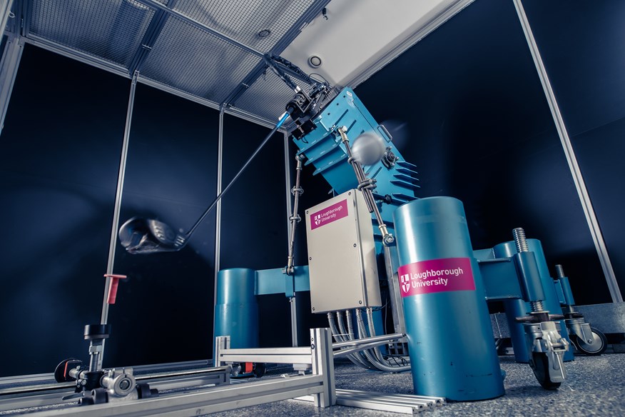 The 2025 golf balls robot tes was conducted at Loughborough University using the Miyamae Shot V, a Japanese-built machine.