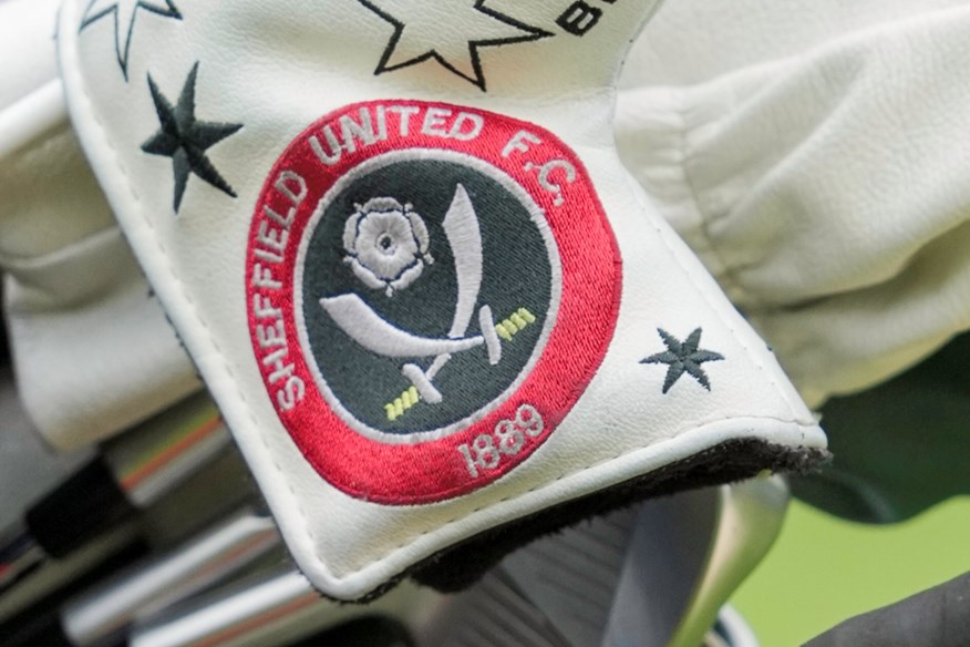 Matt Fitzpatrick's Sheffield United-inspired putter headcover.