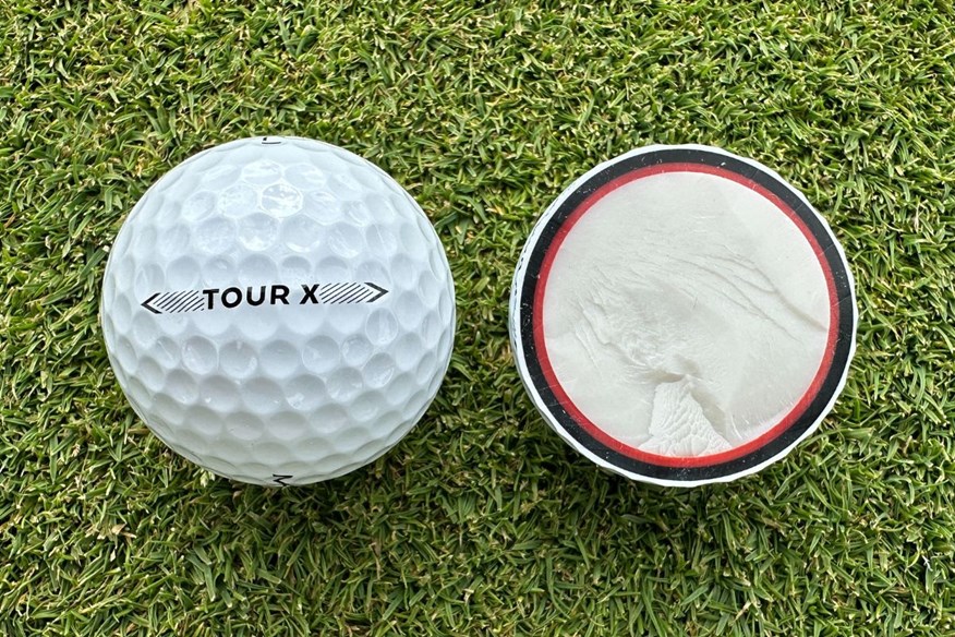 Maxfli Tour X golf ball cut through