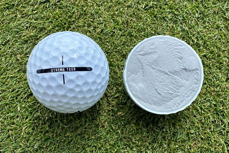 PXG Xtreme Tour golf ball cut through