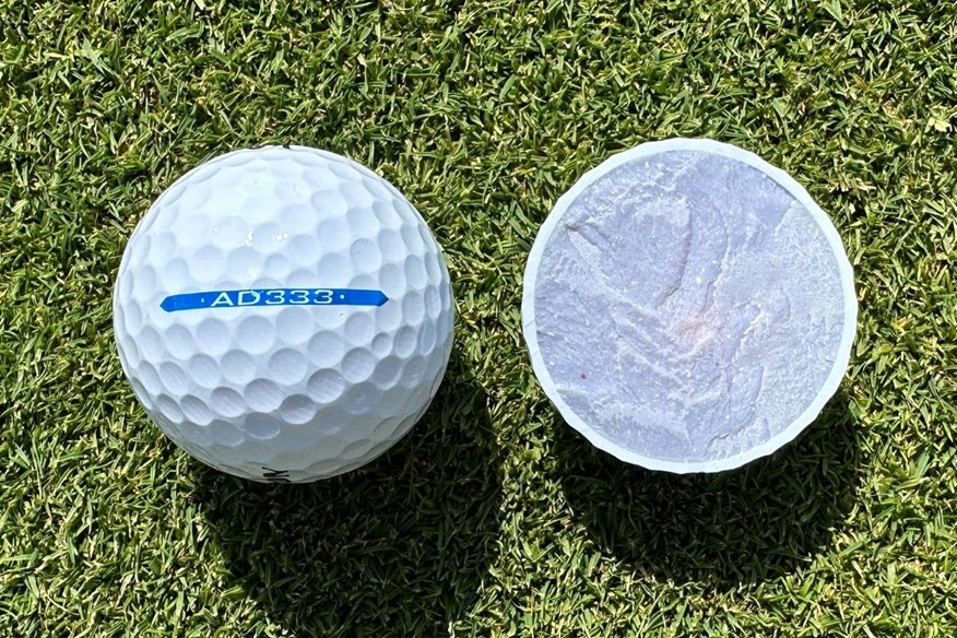Srixon AD333 golf ball cut through