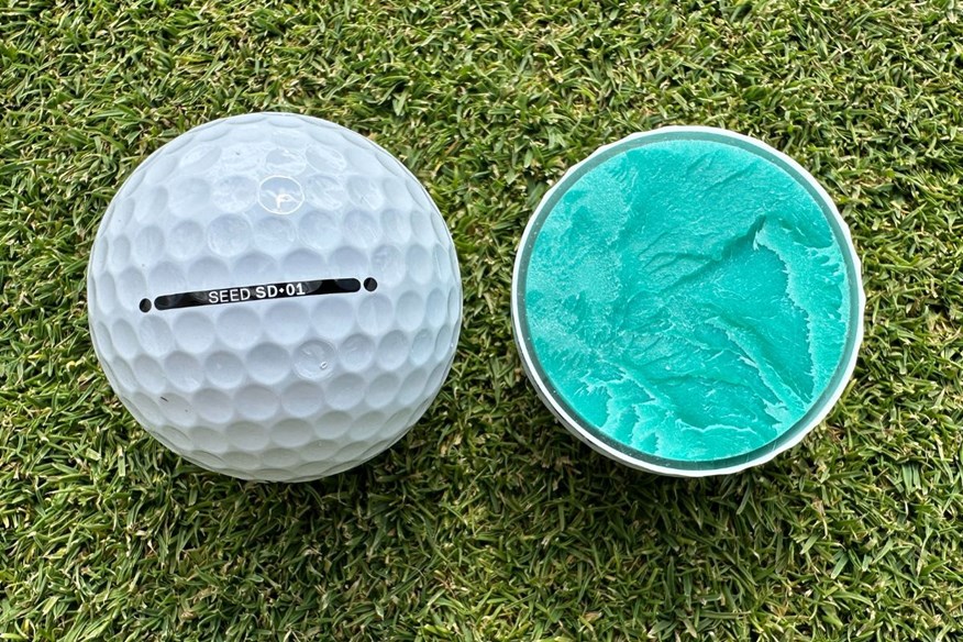 Seed SD-01 golf ball cut through