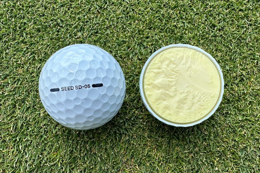 Seed SD-05 golf ball cut through
