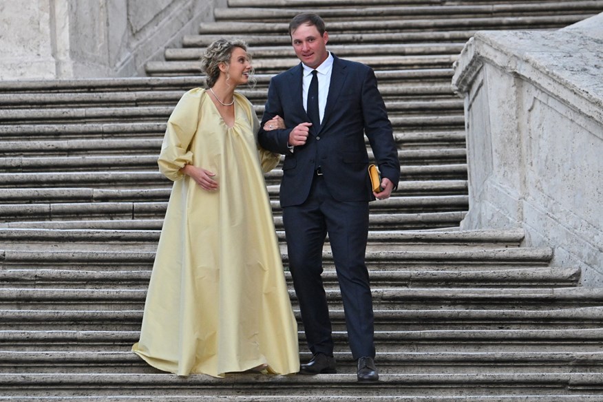 Sepp Straka and his wife Paige at the 2023 Ryder Cup