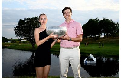 Rasmus Hojgaard and his girlfriend Julie Sander Danielsen