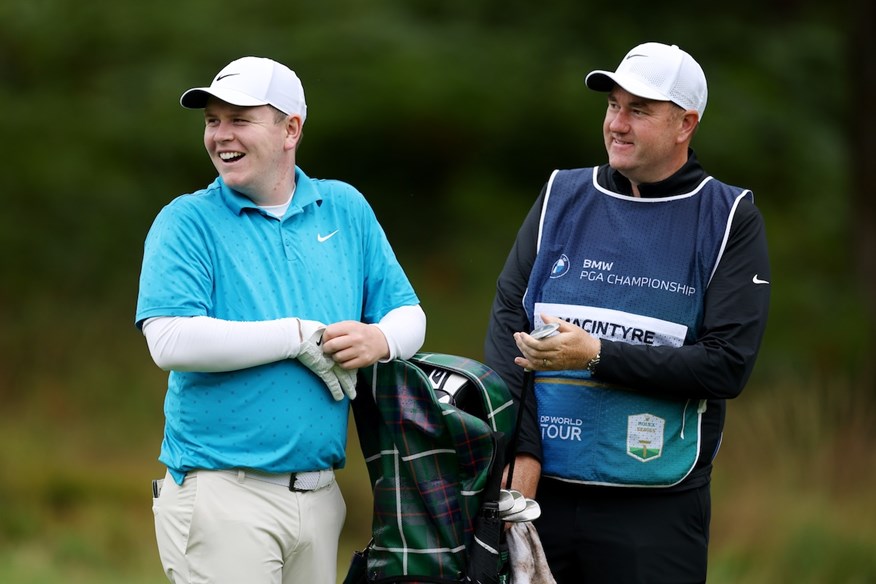 Mike Burrows is Robert MacIntyre's caddie.