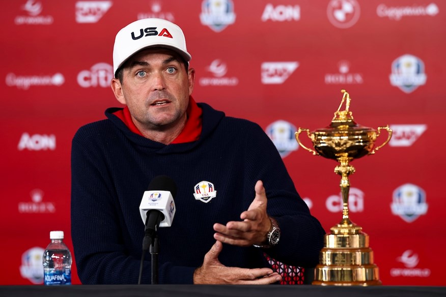 Keegan Bradley addressed the Ryder Cup pay situation at Bethpage.