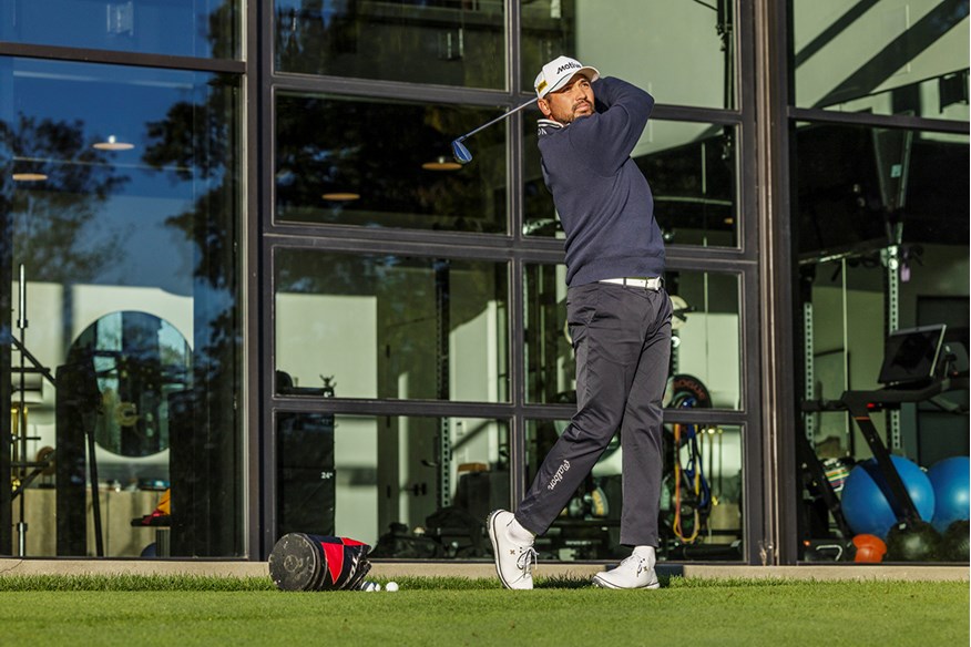 Jason Day's practice set-up at home is the most impressive we've ever seen.