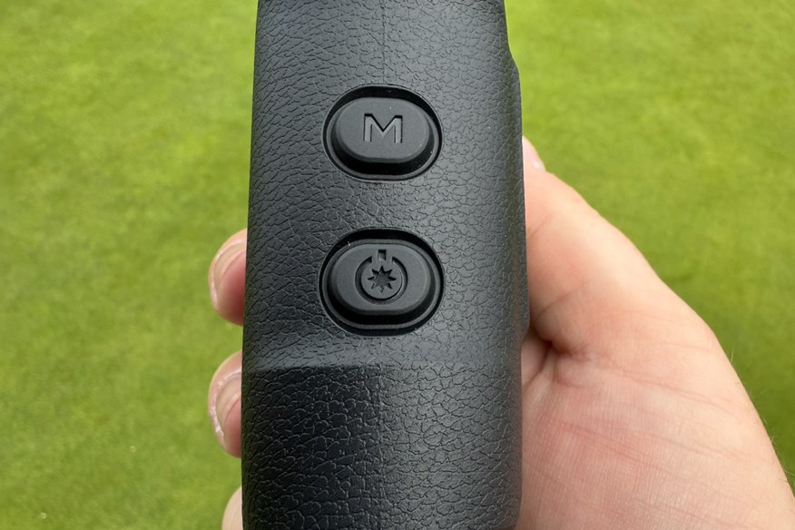 The clear buttons on the Mileseey PF260 laser