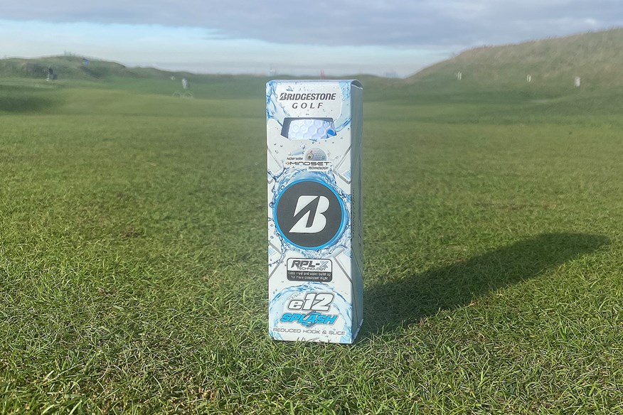 Sleeve of Bridgestone e12 Splash golf balls