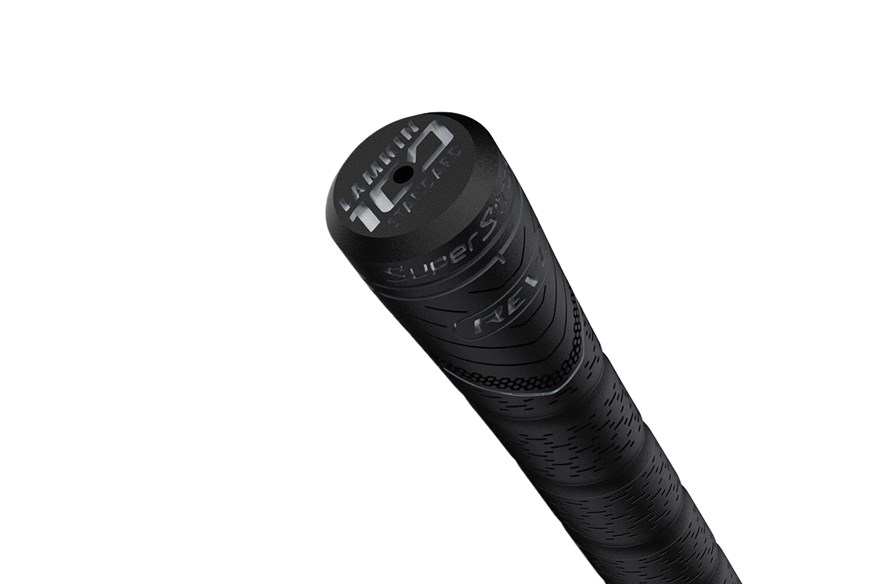 The Lamkin anniversary logo on the Superstroke RVL Comfort grip