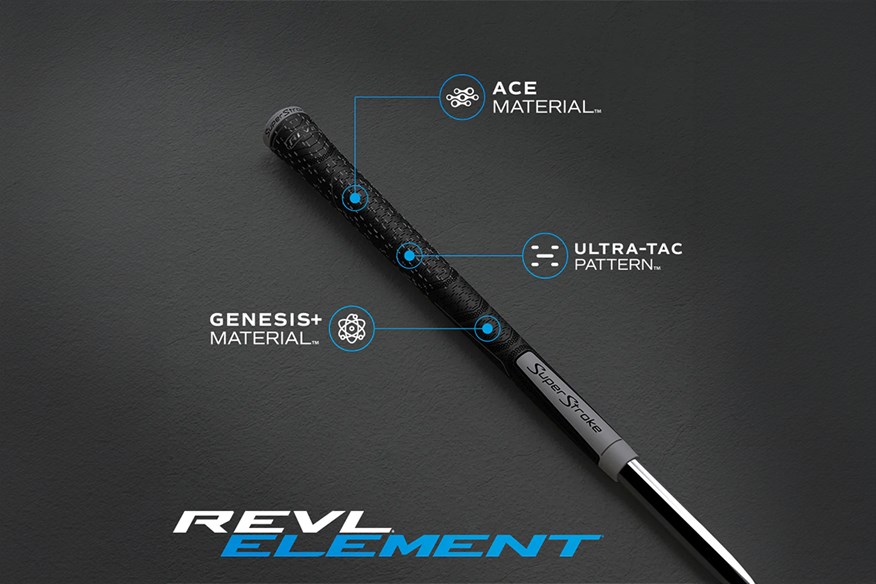 The Superstroke REVL Element grip offers all-weather traction through a cord interlaced thread