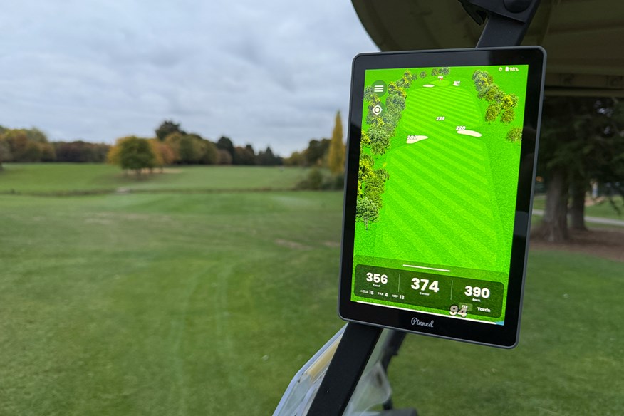 Pinned Golf"s The Caddie GPS tablet is a new take in the golf gadget market