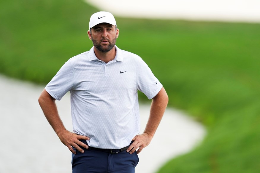 does scottie scheffler chew tobacco Scheffler's PGA Championship celebration goes awry He got spooked!' Is this