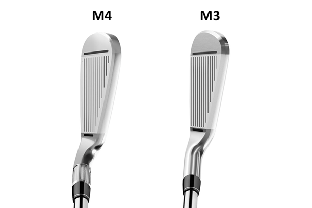 M4 and M3 irons at address