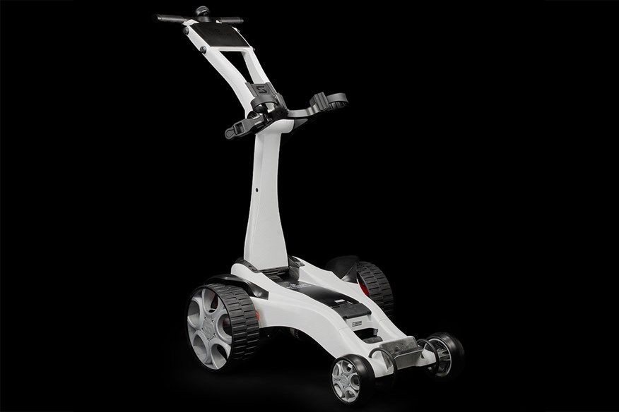 Stewart Golf Q-follow White Carbon Trolley