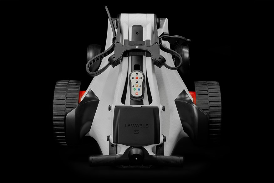 Stewart Golf Q-follow White Carbon Trolley