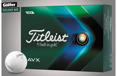 The 2022 Titleist AVX golf ball.