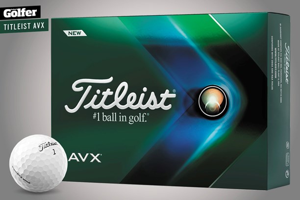 The 2022 Titleist AVX golf ball.