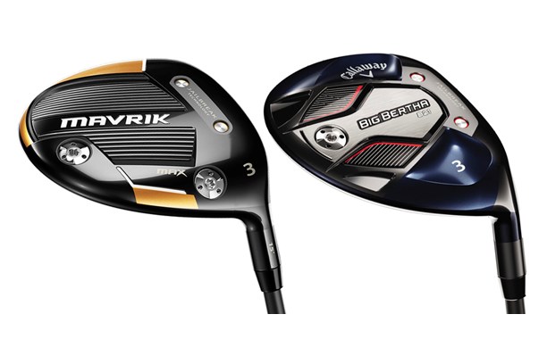 Mavrik Max and Big Bertha B21 fairway woods.