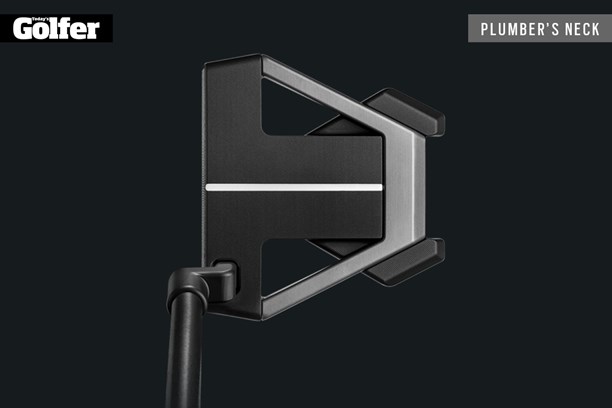 PXG Blackjack putter with plumber's neck hosel.