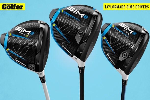 The three TaylorMade SIM2 drivers.