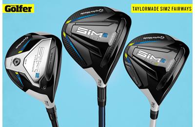 TaylorMade SIM2 fairway woods.