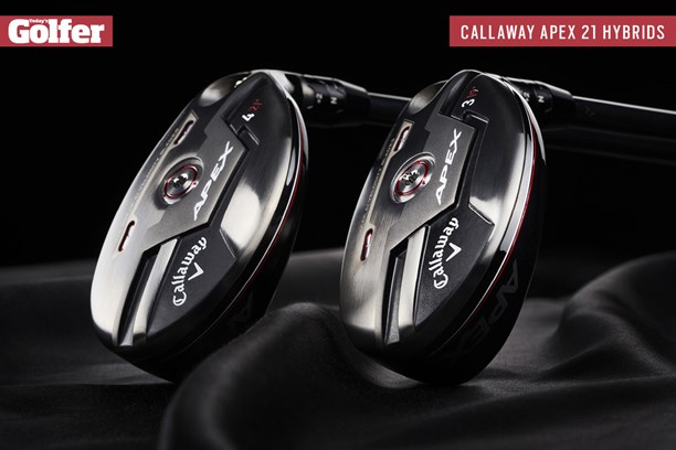 The Callaway Apex 21 hybrids.