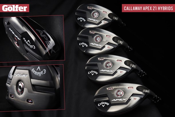 The Callaway Apex 21 hybrids.