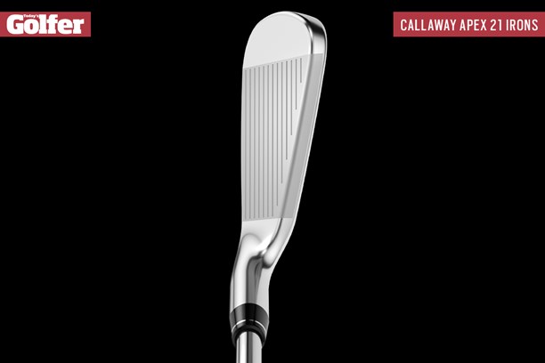 The topline view of the Callaway Apex 21 iron.