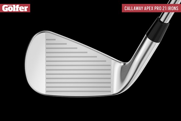 The face of the Callaway Apex Pro 21 iron.