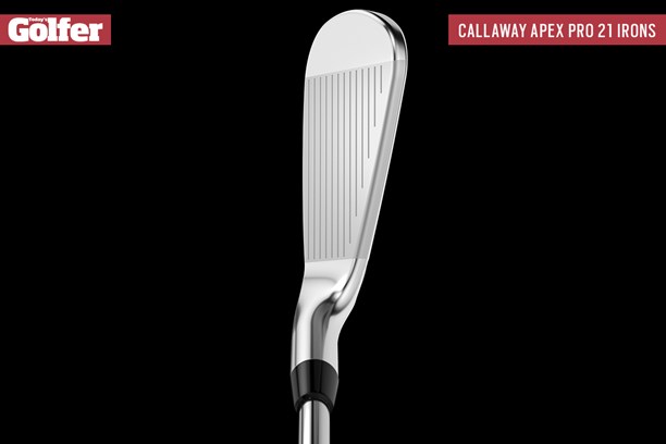 The topline view of the Callaway Apex Pro 21 iron.