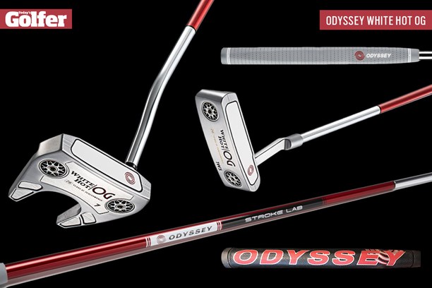 The new Stroke Lab shaft and grip options in the Odyssey White Hot putters.