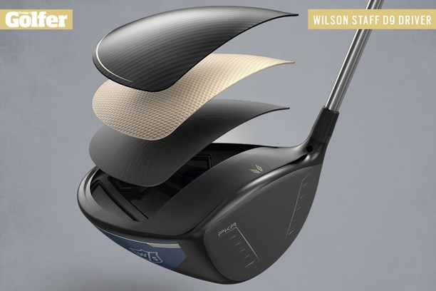 Wilson D9 driver tech - the three-part composite crown.