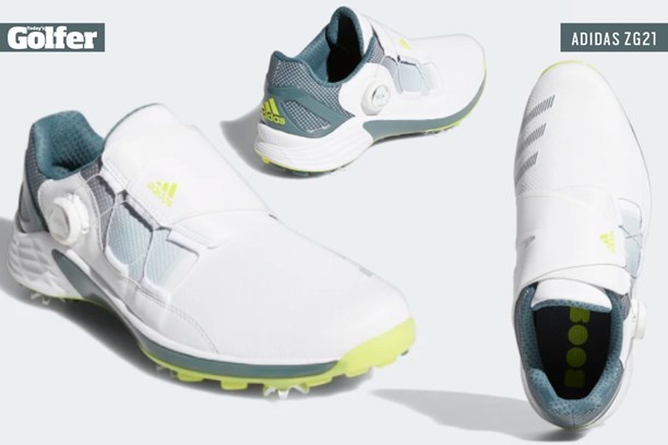 The adidas ZG21 BOA men's golf shoe.