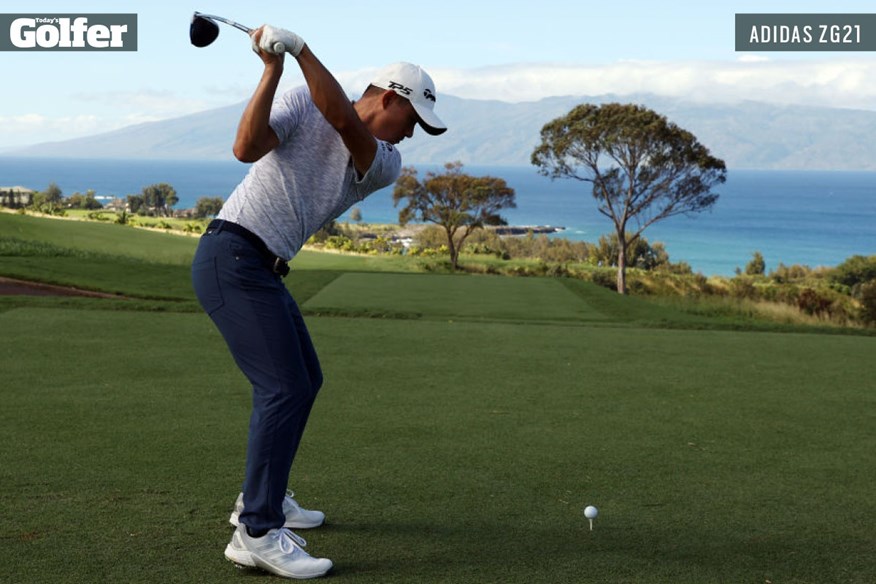 Collin Morikawa is already wearing the adidas ZG21 golf shoe on tour.